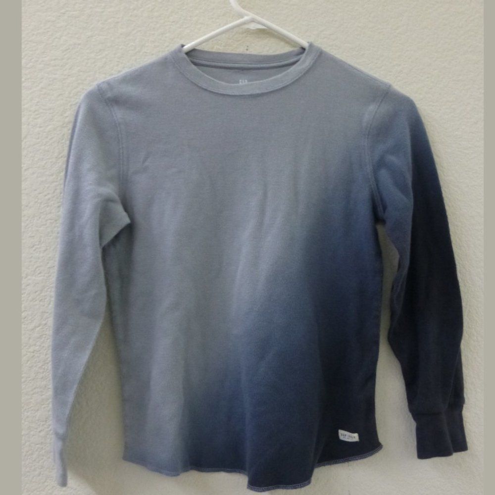 Gap Kids Blue Ombré Long Sleeve Shirt
